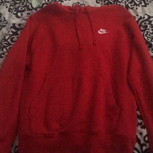 Men’s red hoodie